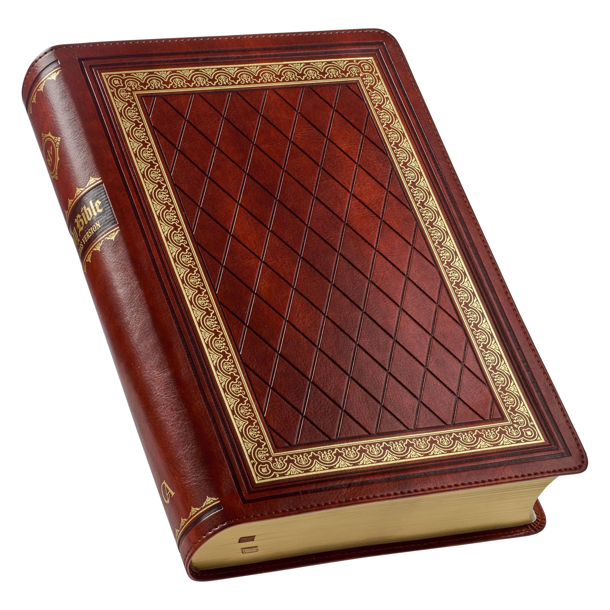 KJV Study Bible, Standard King James Version Holy Bible, Thumb Tabs, Ribbons, Faux Leather