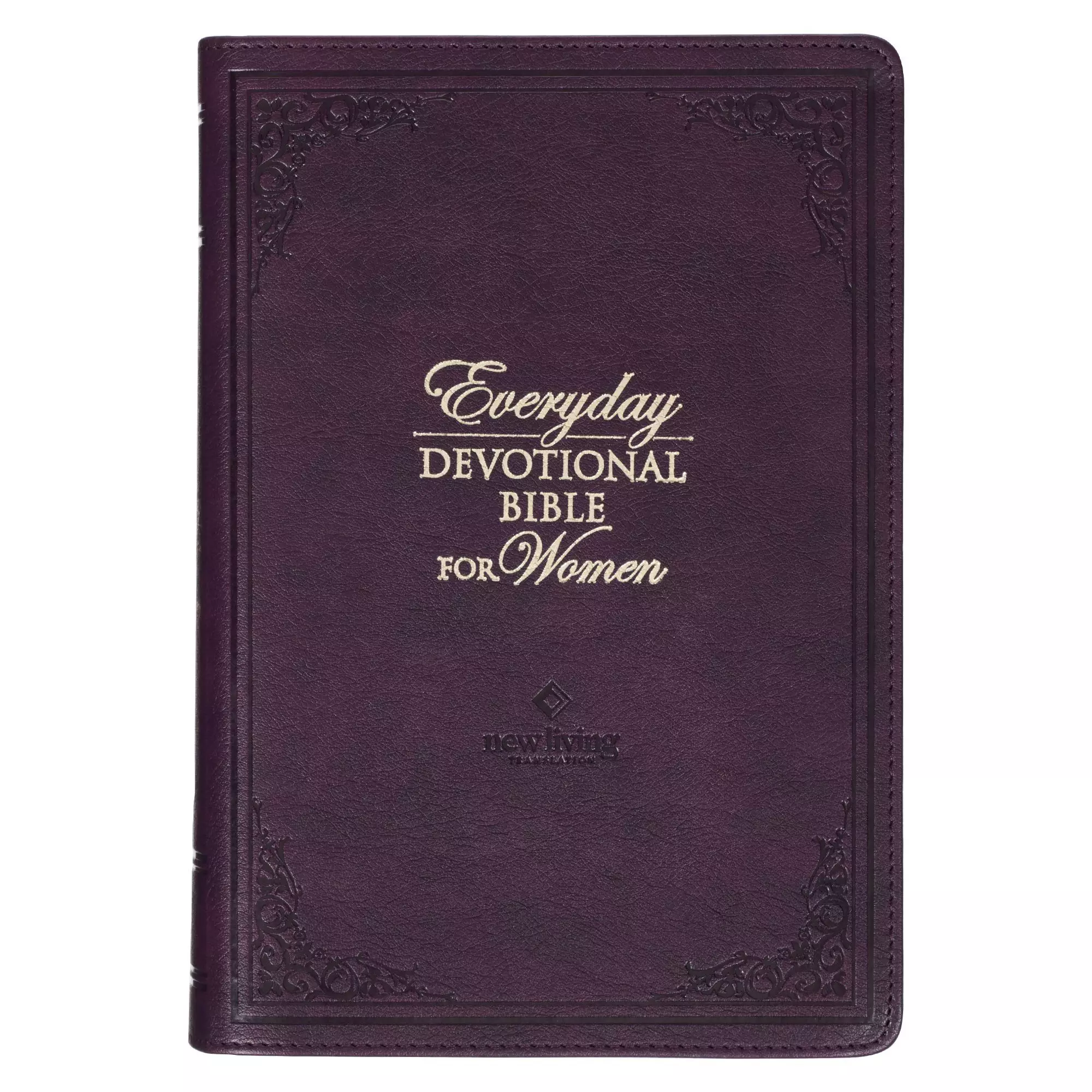 Devotional Bible NLT for Women Faux Leather, Purple
