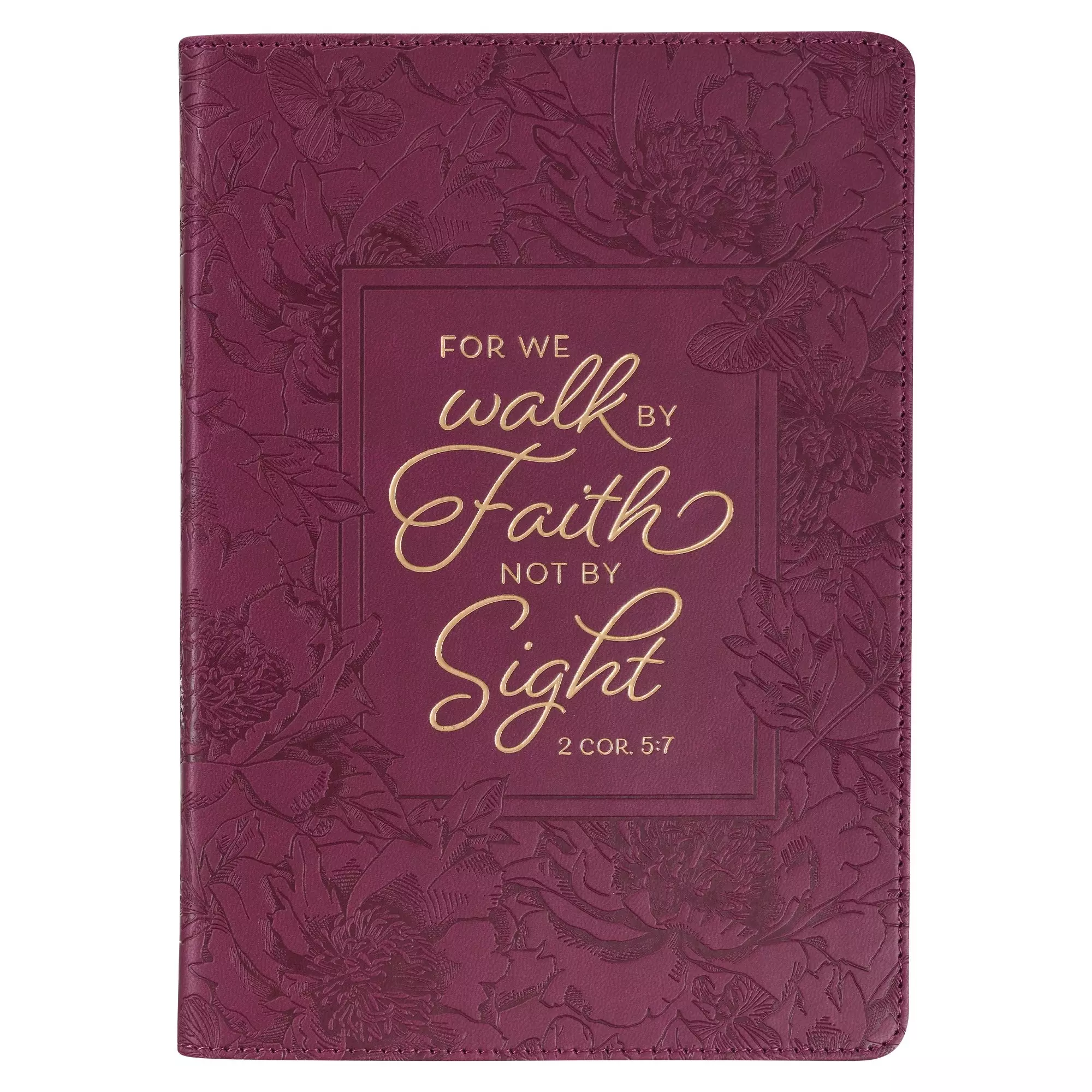 Journal Classic LuxLeather-Walk by Faith 2 Cor. 5:7
