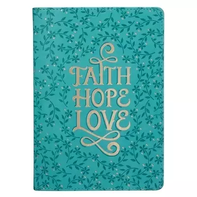 Faith Hope Love LuxLeather Journal