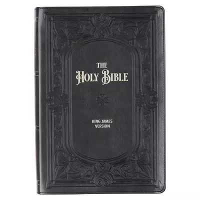 KJV Bible Giant Print Full-size Faux Leather, Midnight Blue