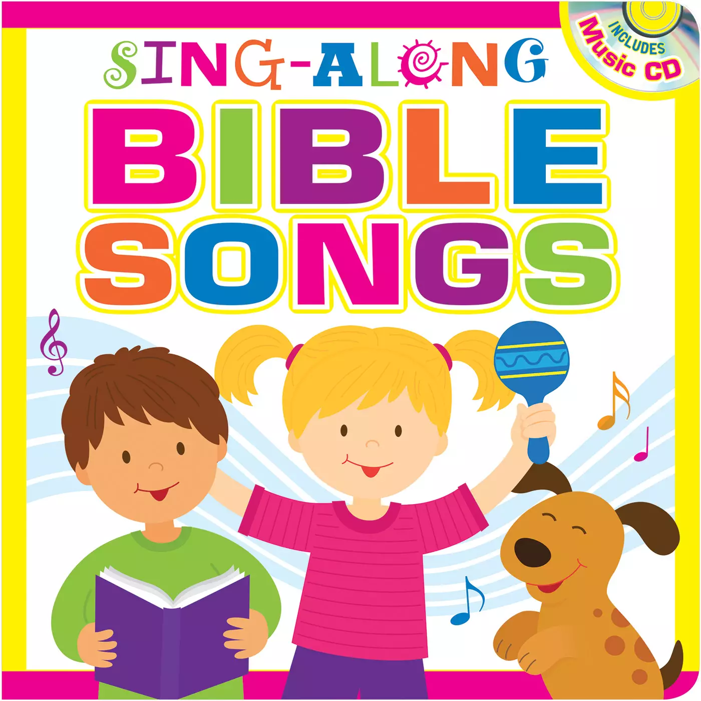 Sing-Along Bible Songs Storybook For Kids w/CD