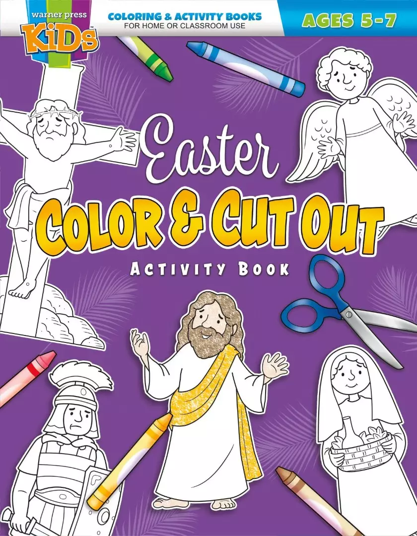 Easter Colour and Cut Out Activity Book  Free Delivery when you spend £10  at