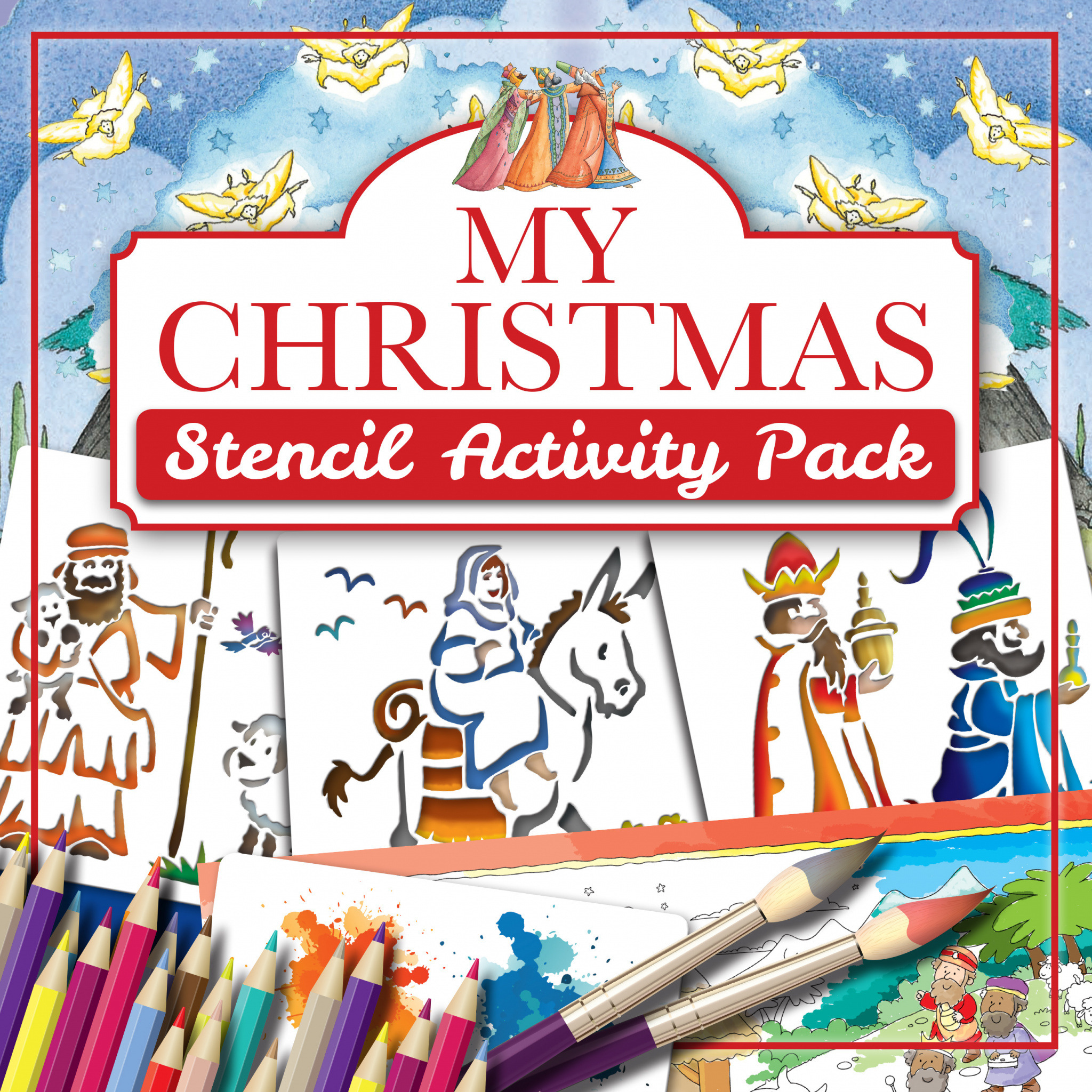 Christmas Stencil Activity Pack
