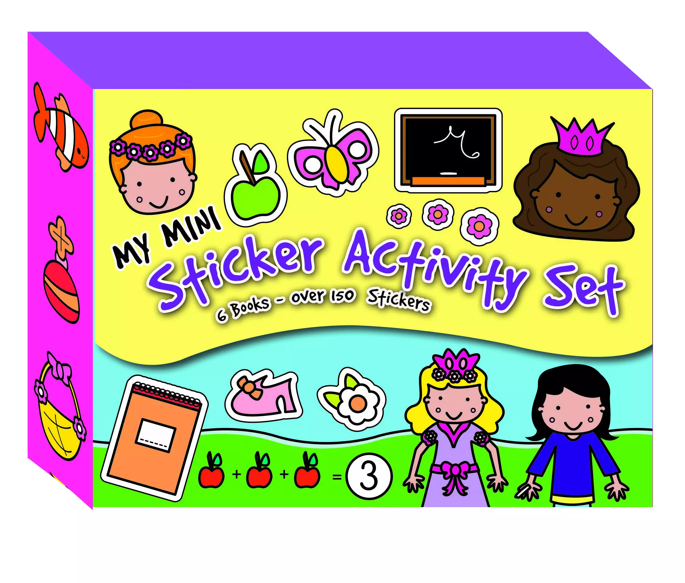 My Mini Sticker Activity Set - 6 Books Over 150 Stickers (Pink Box)