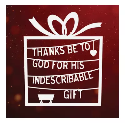 Thanks Be to God Christian Christmas Cards Pack of 6