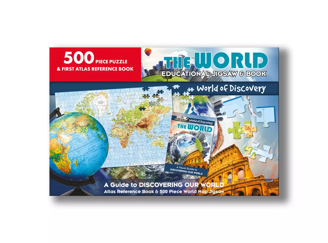 World of Discovery 500 Pc Jigsaw/Book - The World