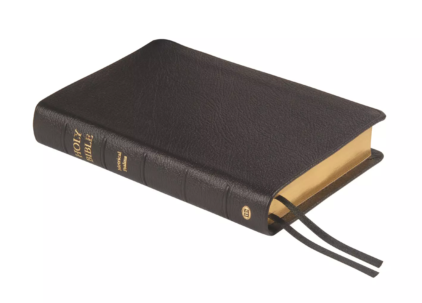 KJV Text Bible with Metrical Psalms: Black, Calfskin
