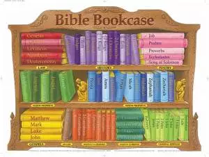Bible Bookcase Wall Chart Laminated