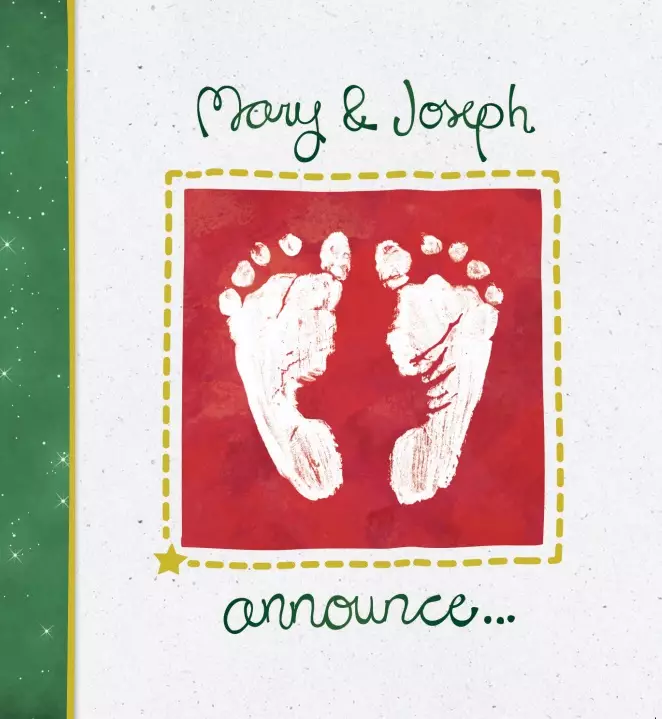 Mary and Joseph Announce the Birth of a Baby Boy Pack of 25