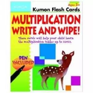 Multiplication Write And Wipe Flash Cards