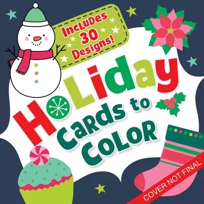 Christmas Cards to Color: 44 Tear Out Cards!