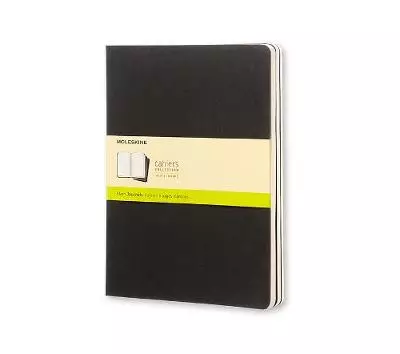 Black Moleskine Extra Large Plain Cahier Journal Set
