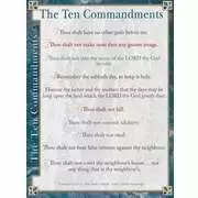 10 Commandments KJV Wall Chart Laminated