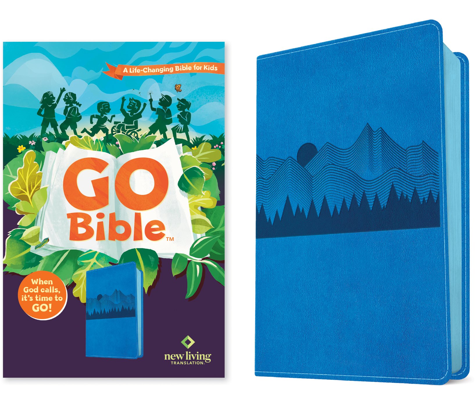 NLT Go Bible for Kids (LeatherLike, Blue Mountains): Free Delivery
