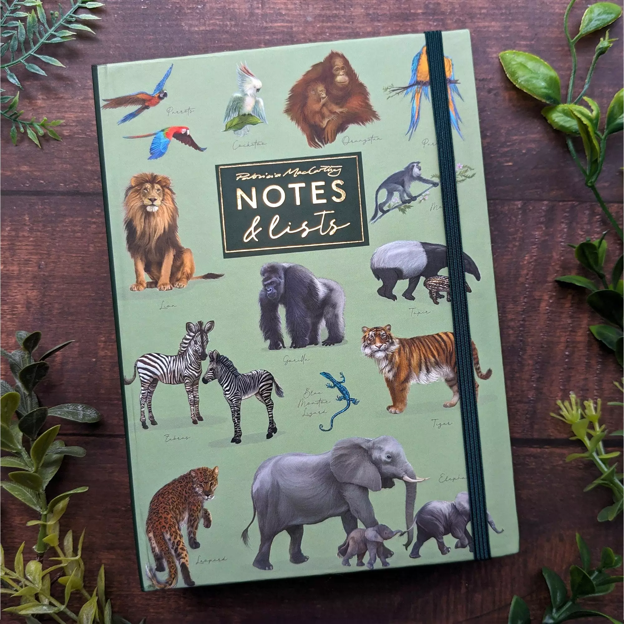 Things To Do Folder/Sticky Notes - Patricia Maccarthy Jungle Green