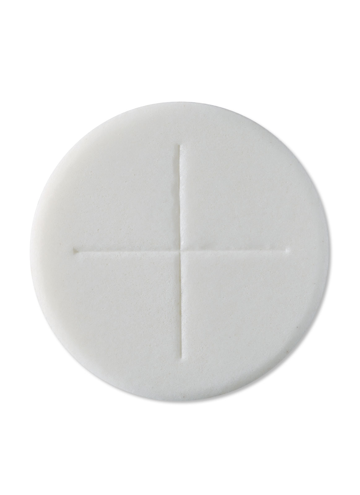 Peoples Altar Bread Single Cross 1 1 8 White Pack of 250