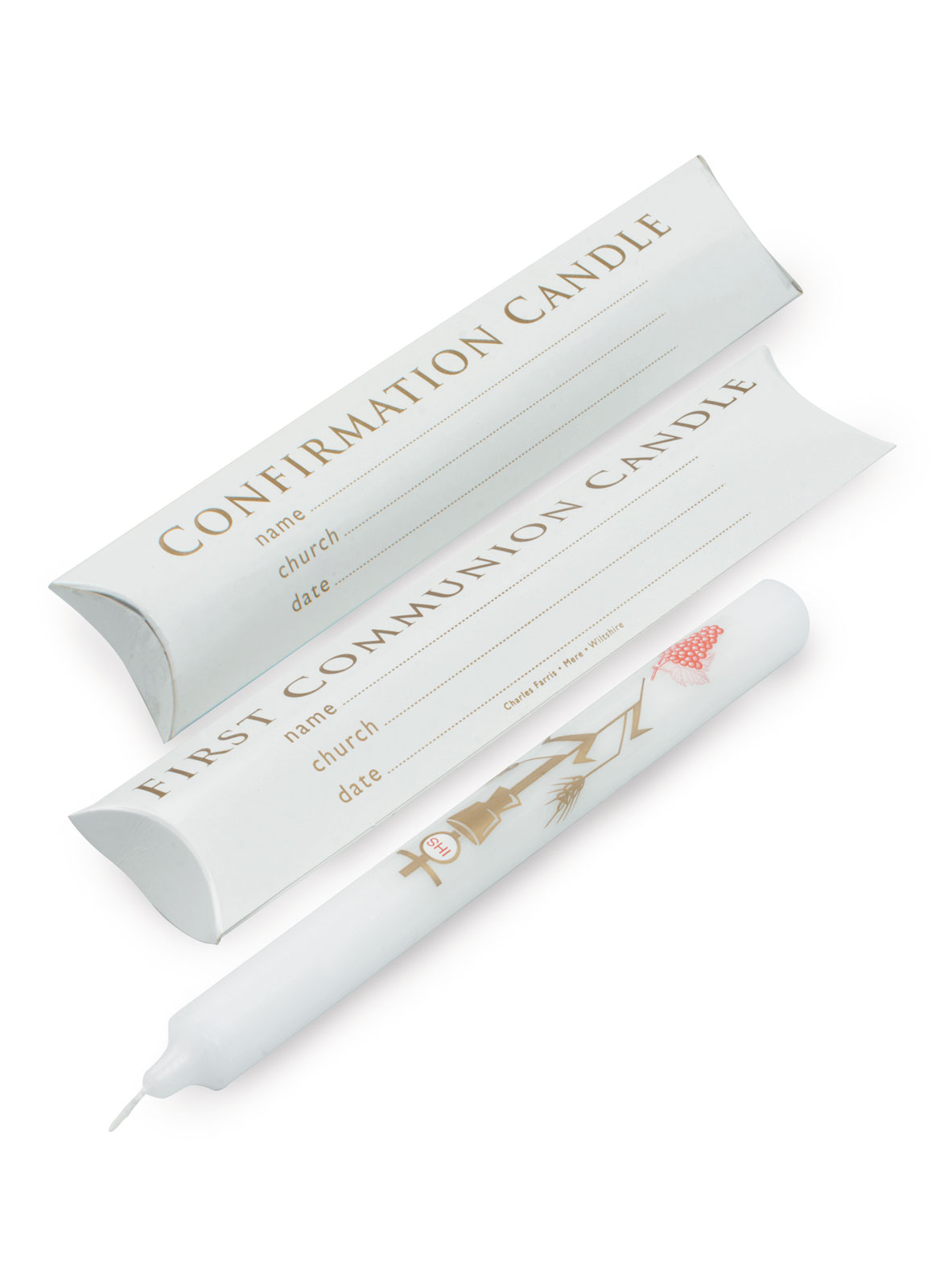 First Communion and Confirmation Candle Single First Communion and Confirmation Candle Single