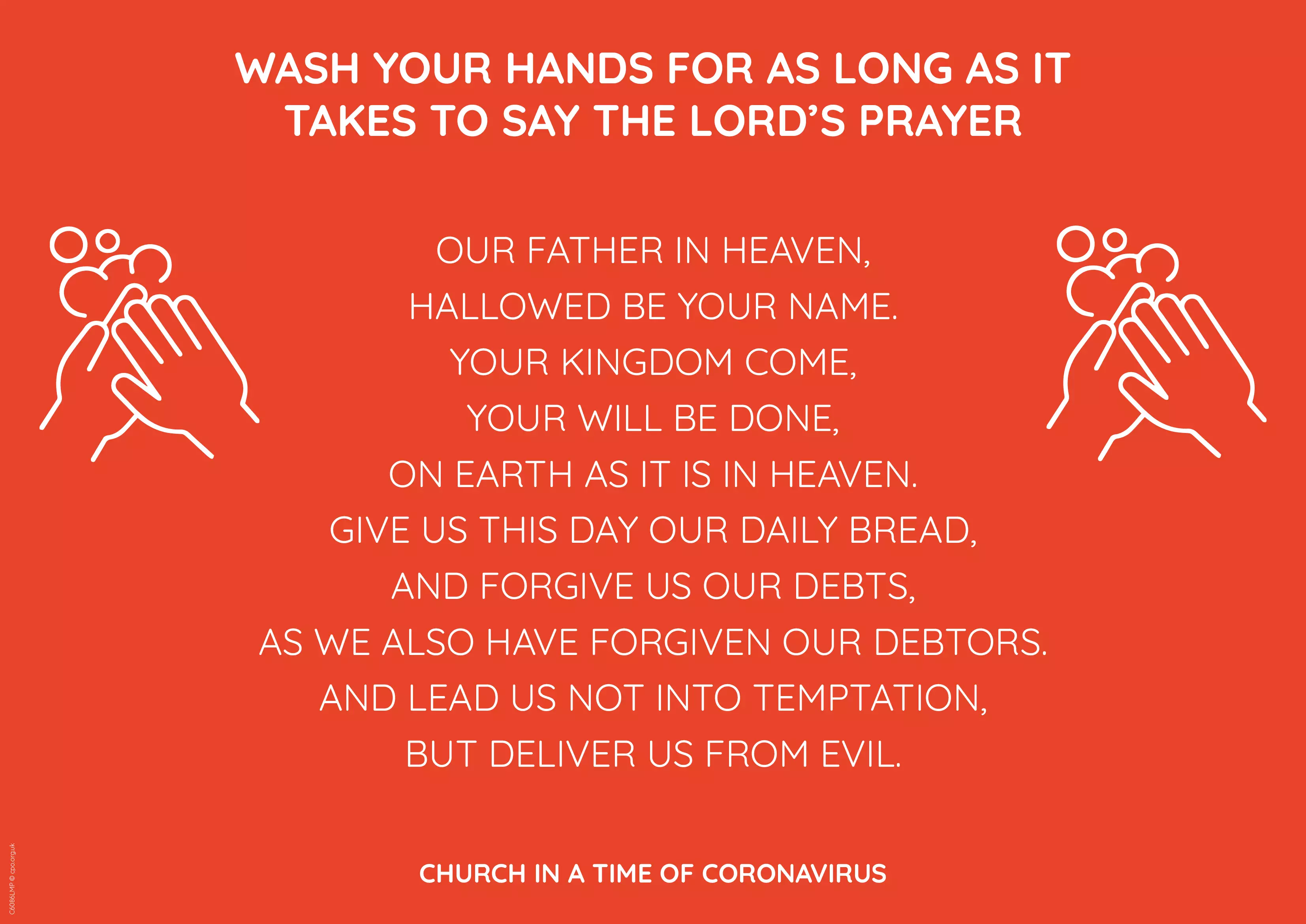 Wash Hands Prayer (COVID-19)