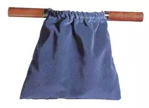 Offering Bag - Dark Blue with Hardwood Handles