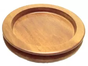 Light Wood Stacking Bread Plate