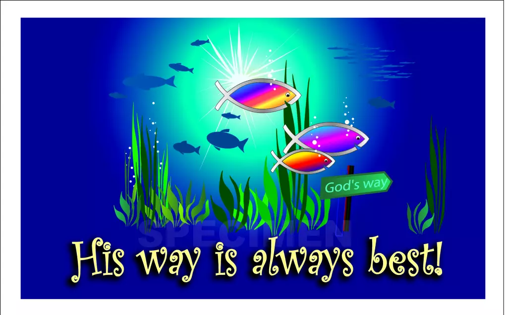 Text Card - His way is always Pack of 20 Same Design