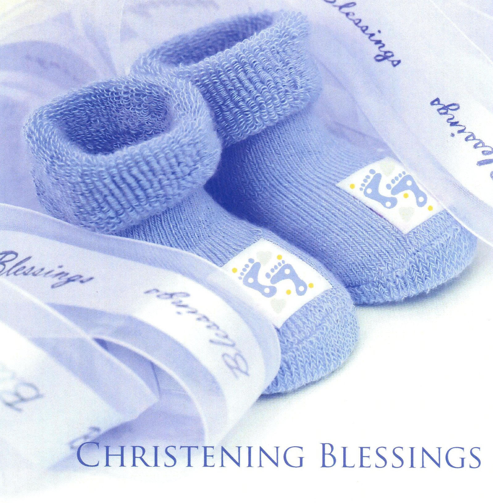 Christening Blessings Single Card Free Delivery when you spend £10