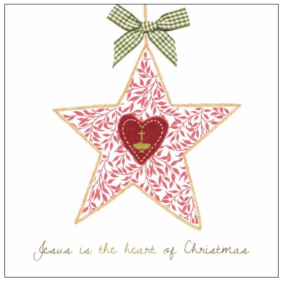 Heart of Christmas Charity Christian Christmas Cards Pack of 10 Free