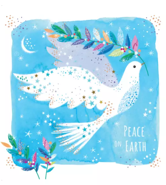 Peace on Earth Dove (Pack of 10) Charity Christmas Cards