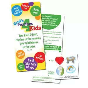 God's Promises 4 Kids Bookmark and Stickers Pack of 12