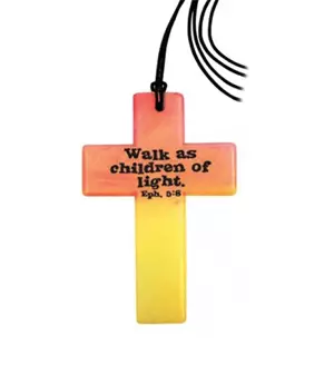 Glow in the Dark Cross Necklace Pack of 12