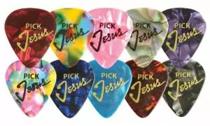 Jesus Guitar Pick Pack of 5