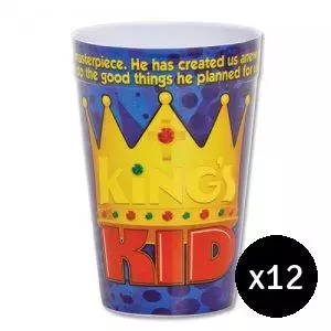 King's Kid Plastic Tumbler Pack of 12