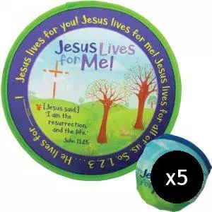 Jesus Lives For Me! Flying Disc - Pack of 5