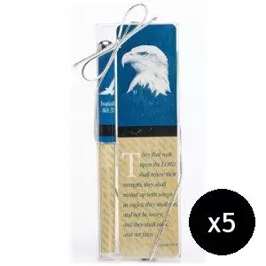 Isaiah 40:31 Eagle Pen and Bookmark Set - pack of 5