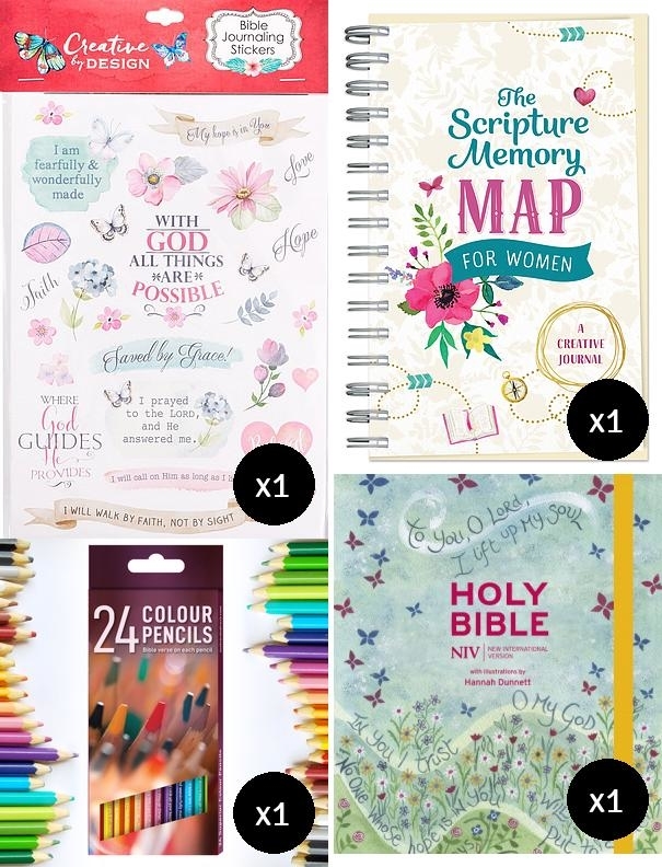 Stickers For Bible Journaling 3 Sheets - Christian Art