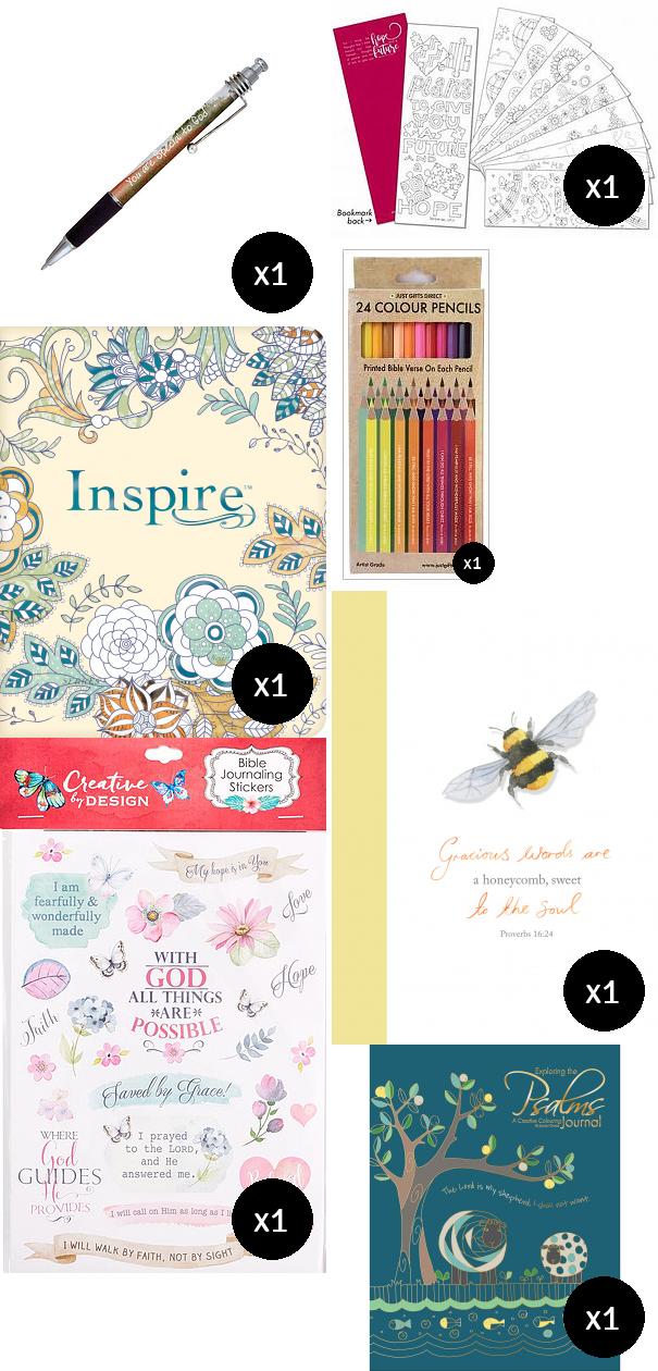 Stickers For Bible Journaling 3 Sheets - Christian Art Gifts6006937138131