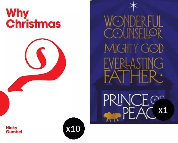 Wonderful Counsellor Charity Christmas Cards & Why Christmas? Tracts Bundle