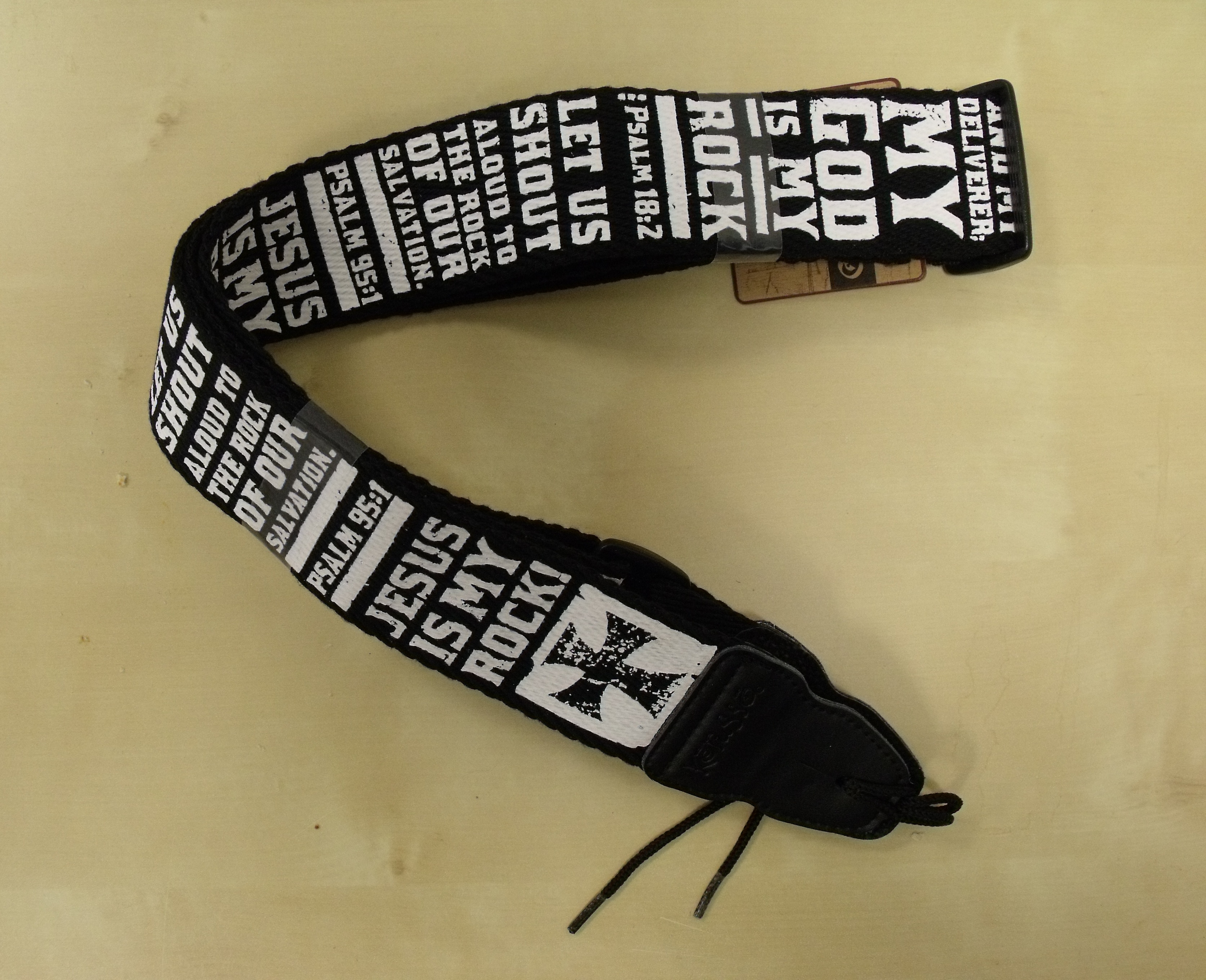 God Is My Rock Guitar Strap Free Delivery Eden.co.uk