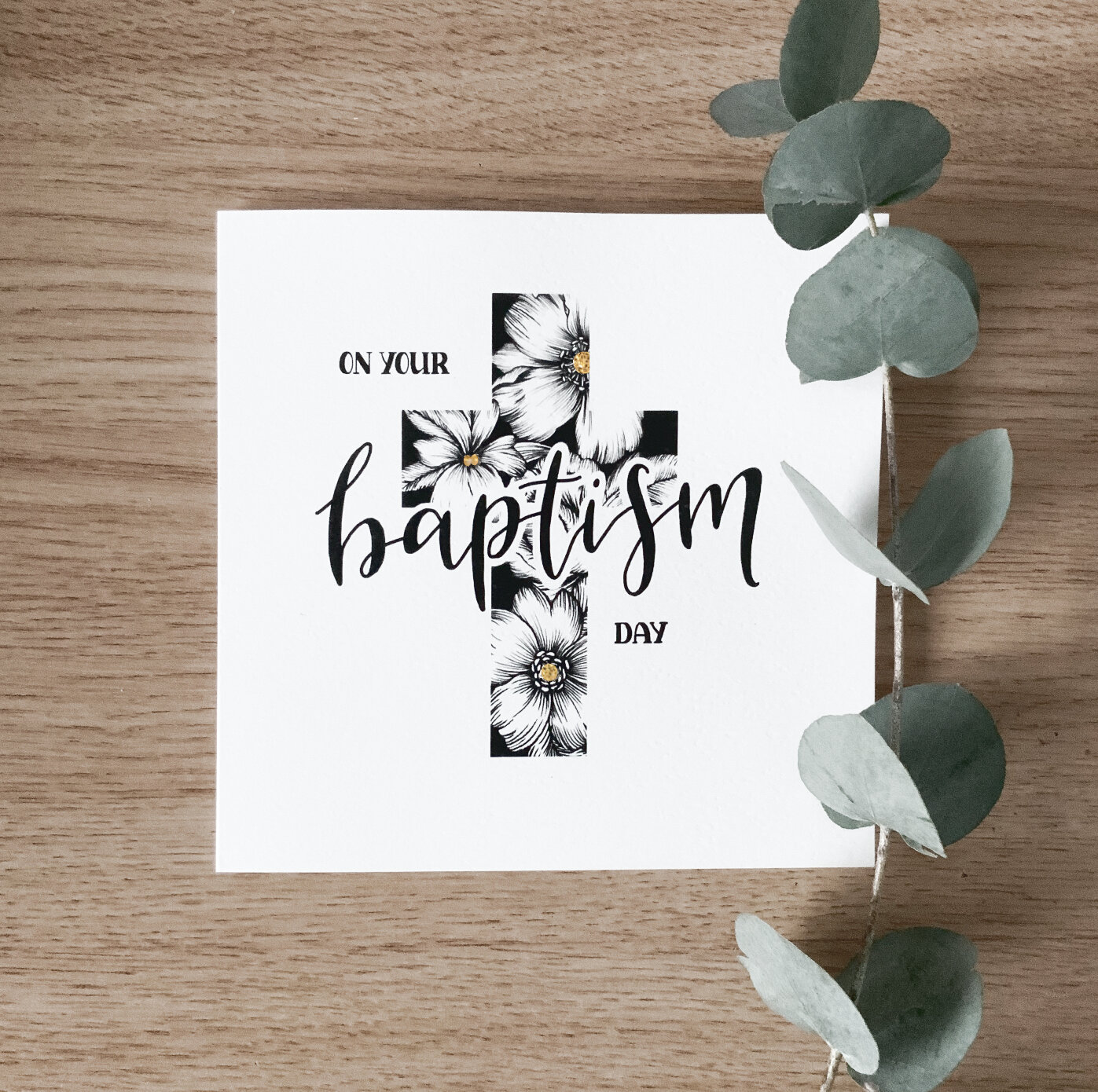 On Your Baptism Day Single Card HDC049 Eden.co.uk