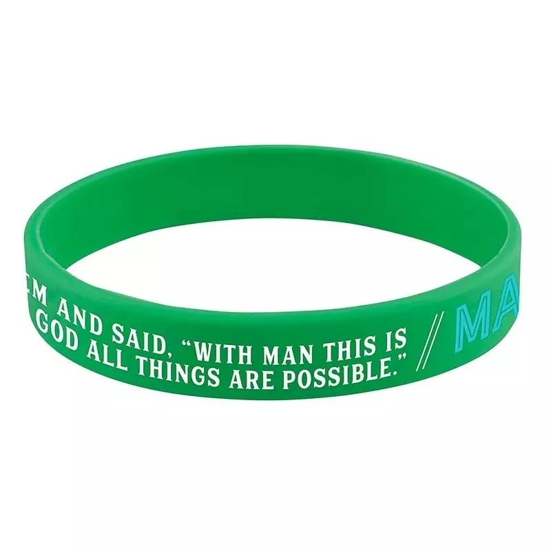 With God All Things are Possible Silicone Bracelet