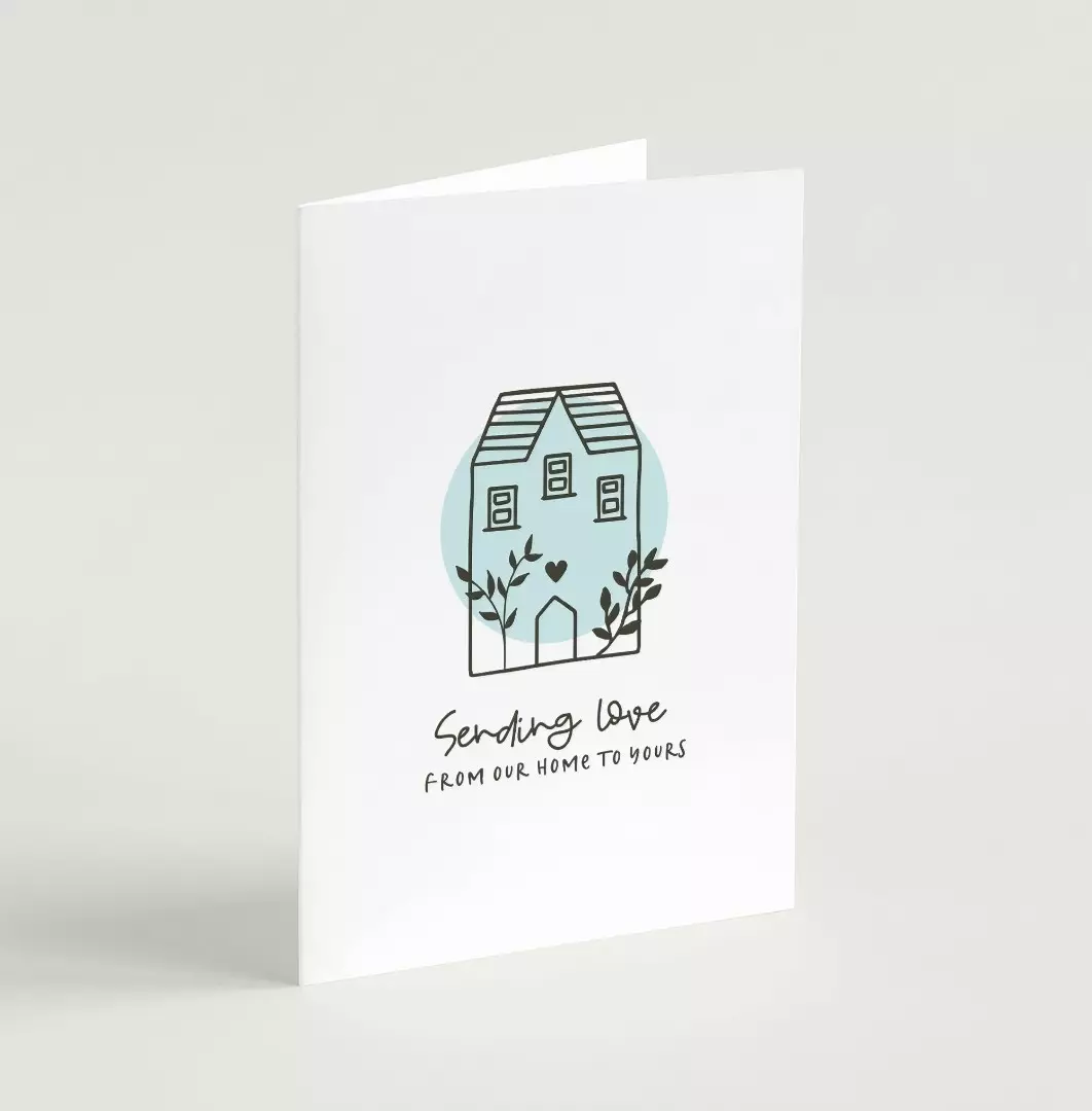 Sending Love (Scandi Home) - Greeting Card