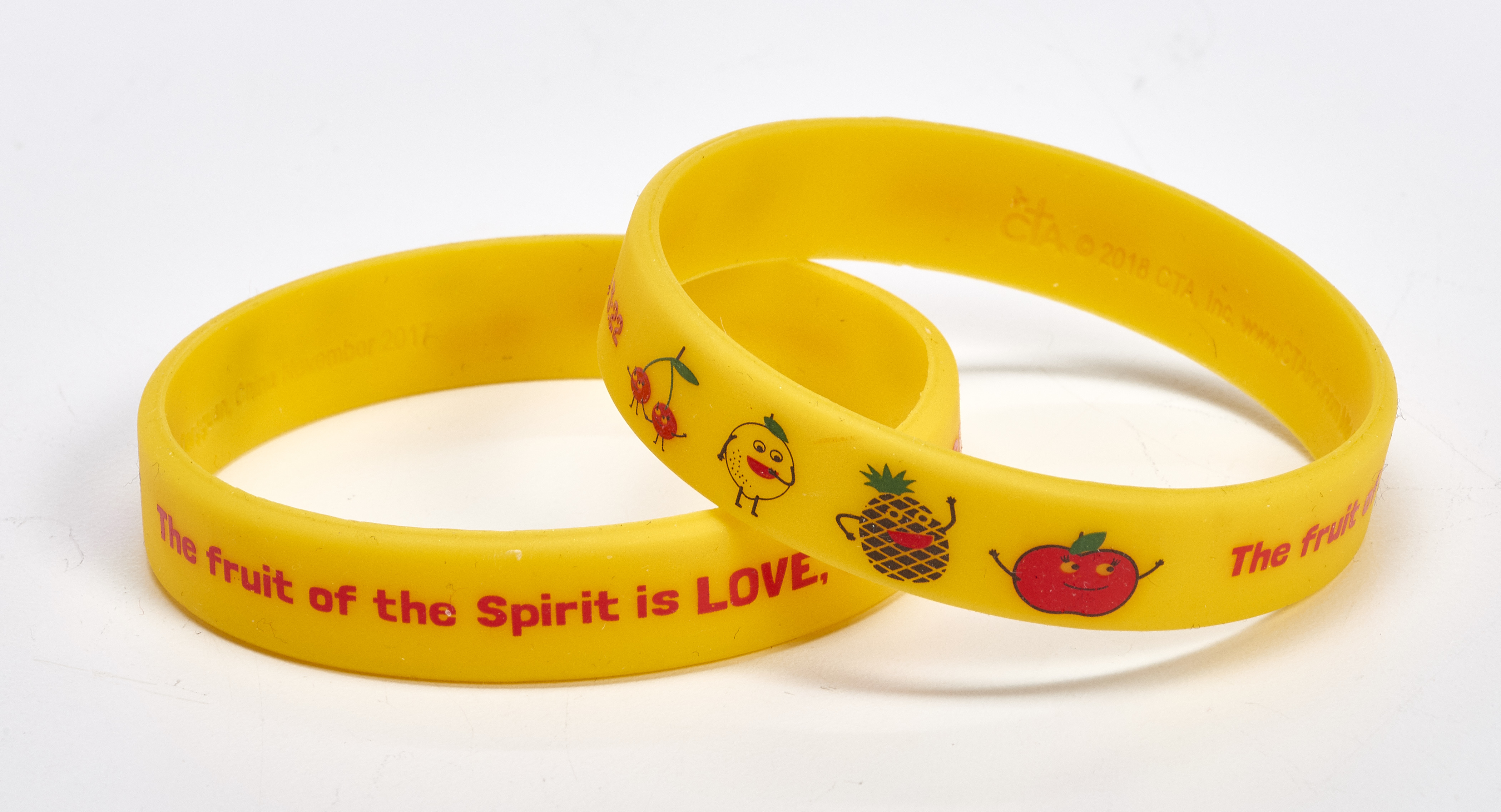 Fruit of the Spirit Silicone Bracelet Eden.co.uk