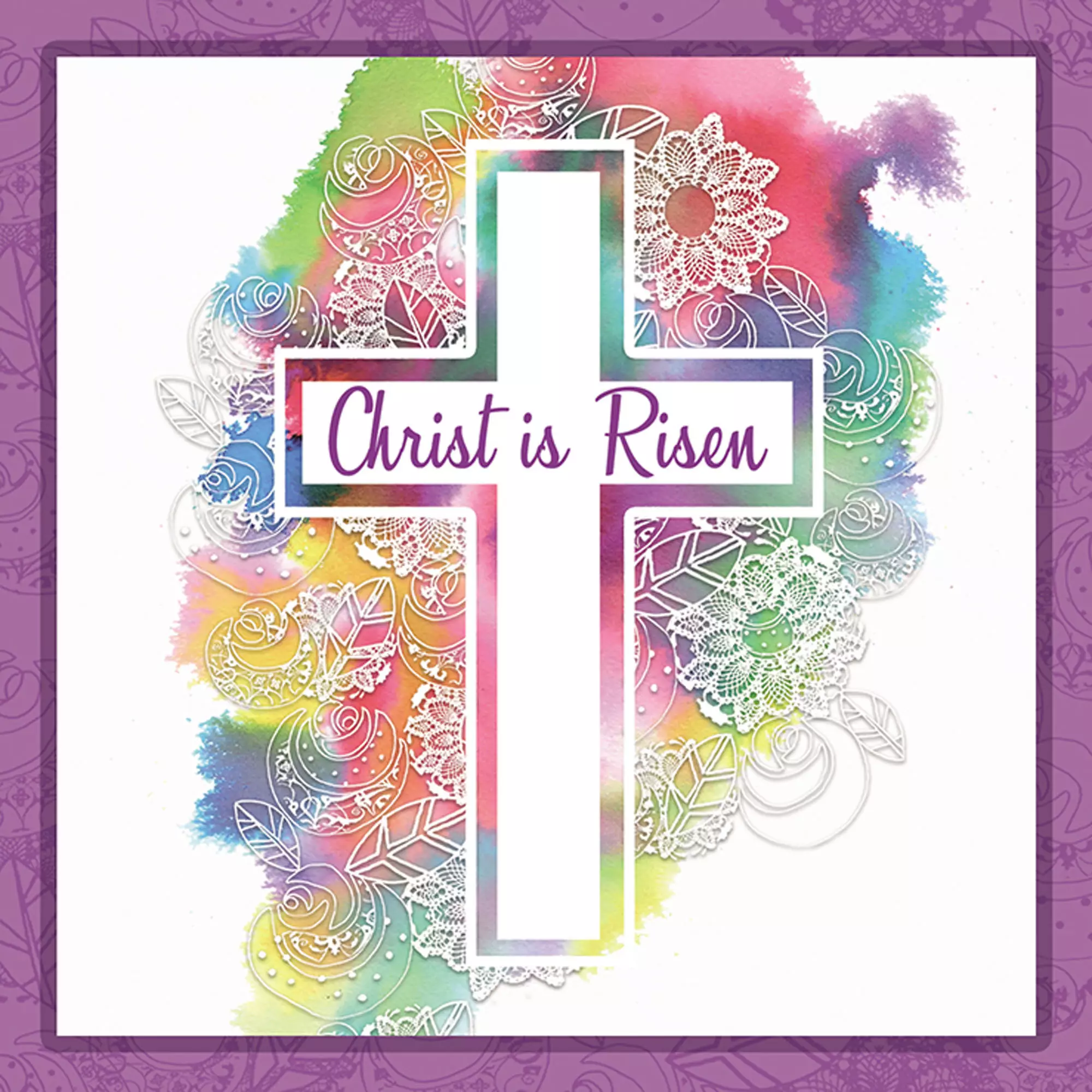 Christ is Risen Charity Easter Cards Pack of 4