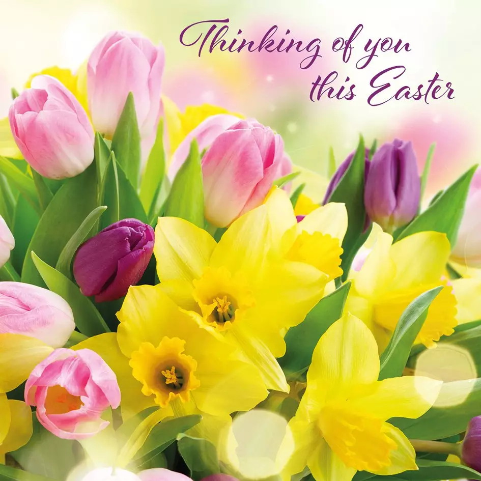 Thinking of You Easter Cards (Pack of 4)