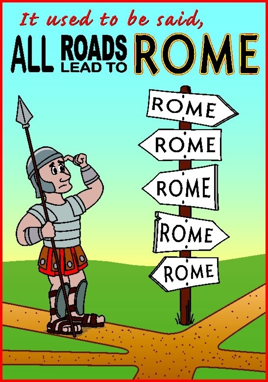 Tracts All Roads Lead to Rome (Pack of 50) Free Delivery when you
