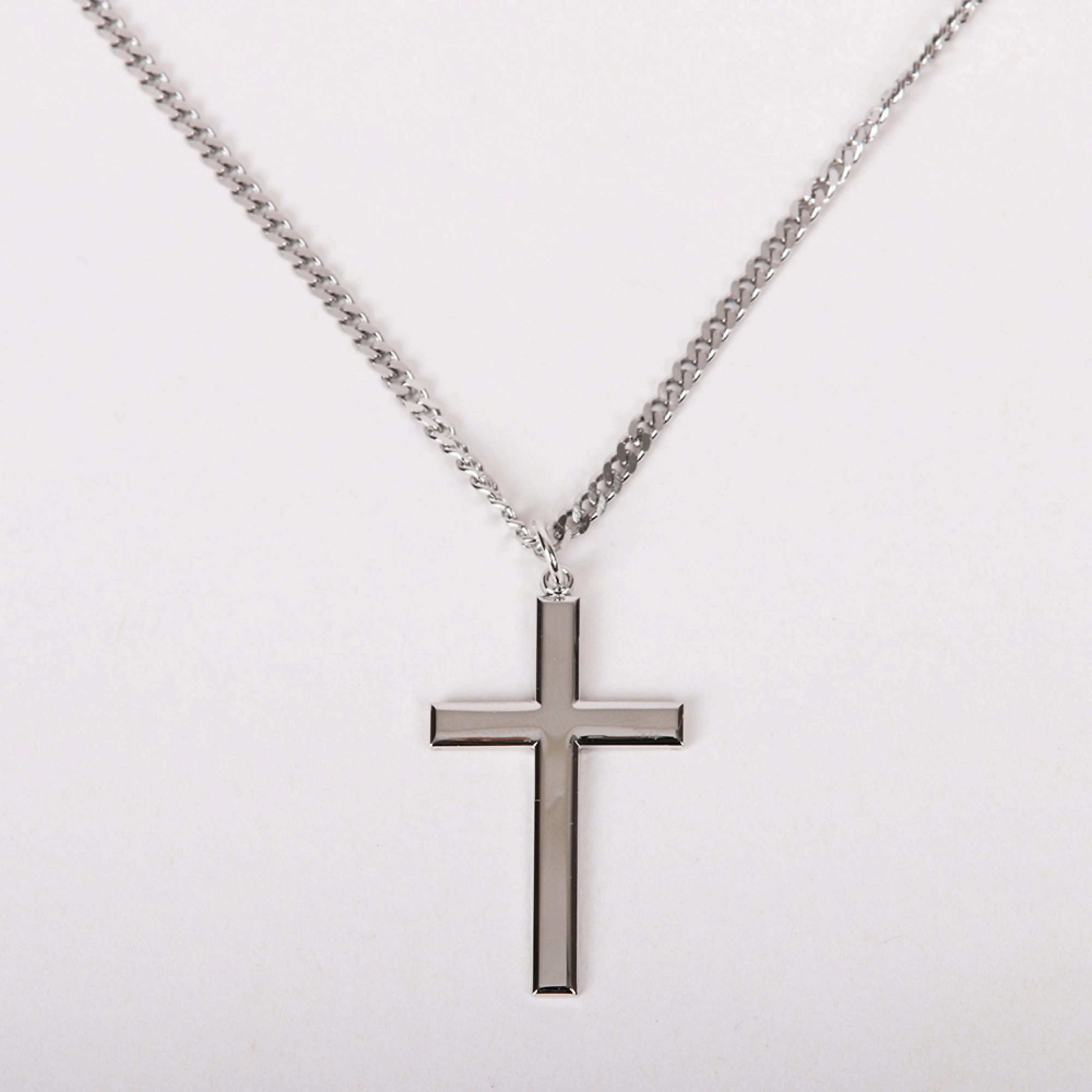 14K Gold Plated 925 Sterling Silver Cross Necklace - 16-18" Chain - Pendant A26