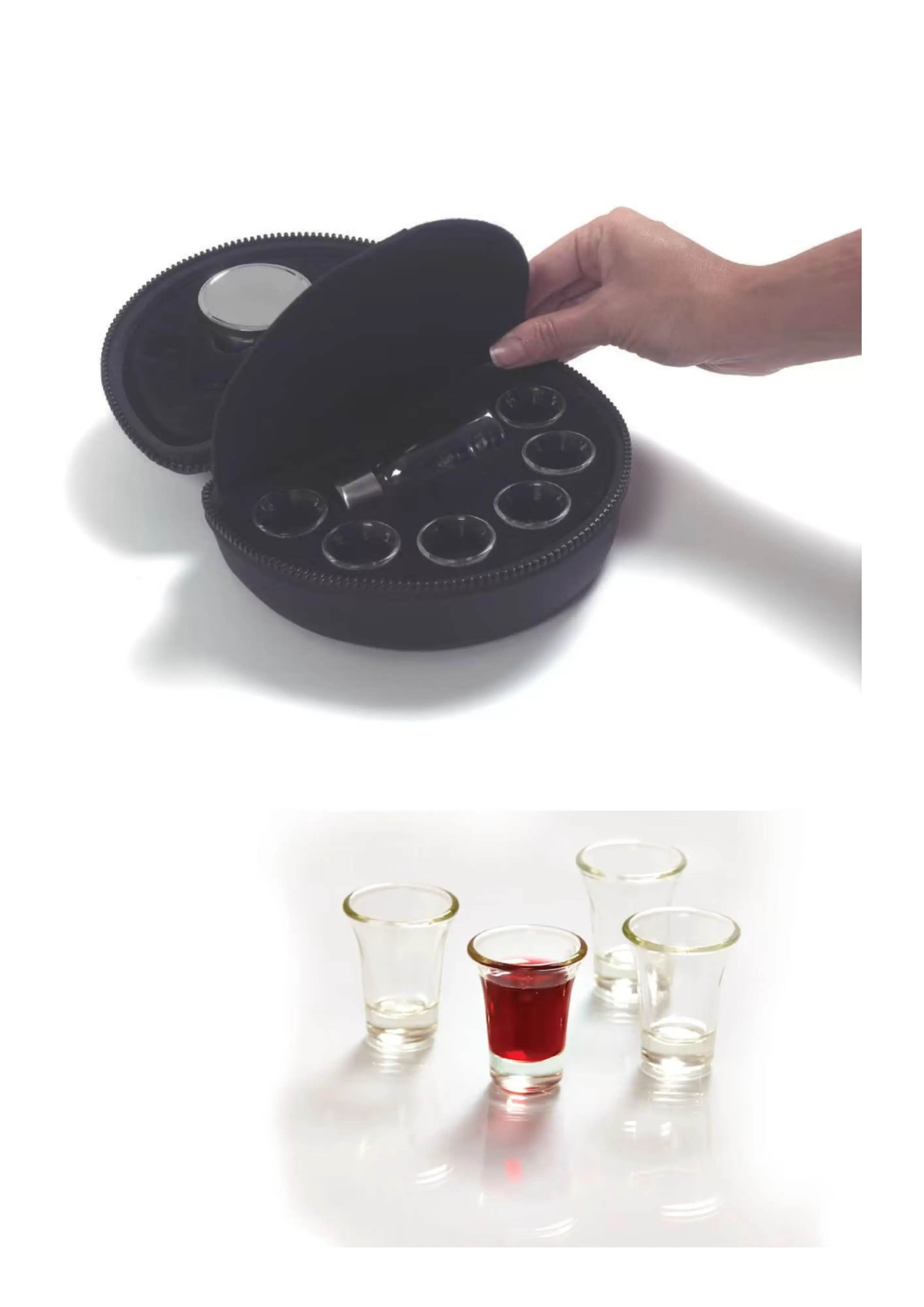 Portable Communion Set - Deluxe & Spare Glass Communion Cups: Free ...