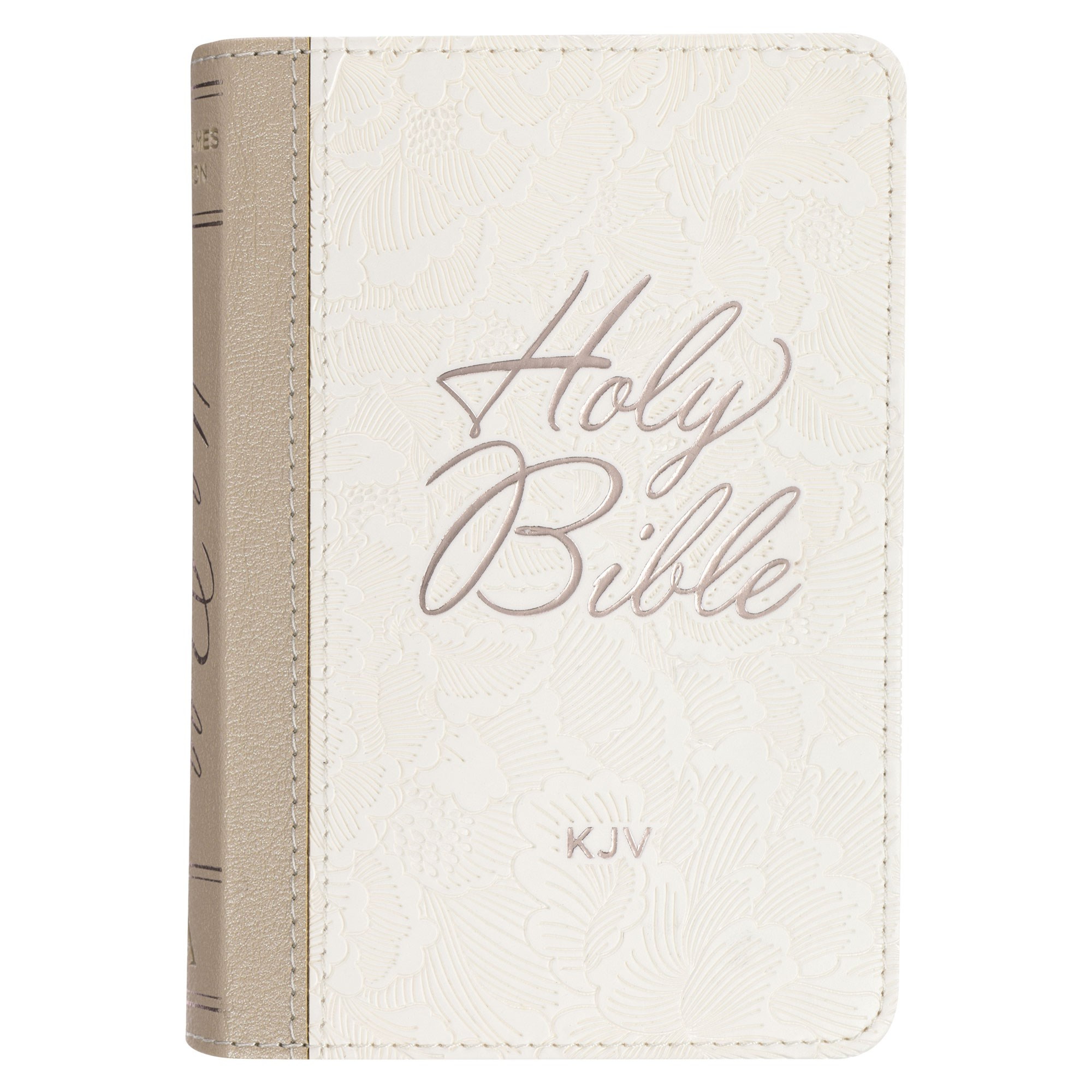 KJV Bible Mini Pocket Faux Leather, White: Free Delivery at Eden.co.uk