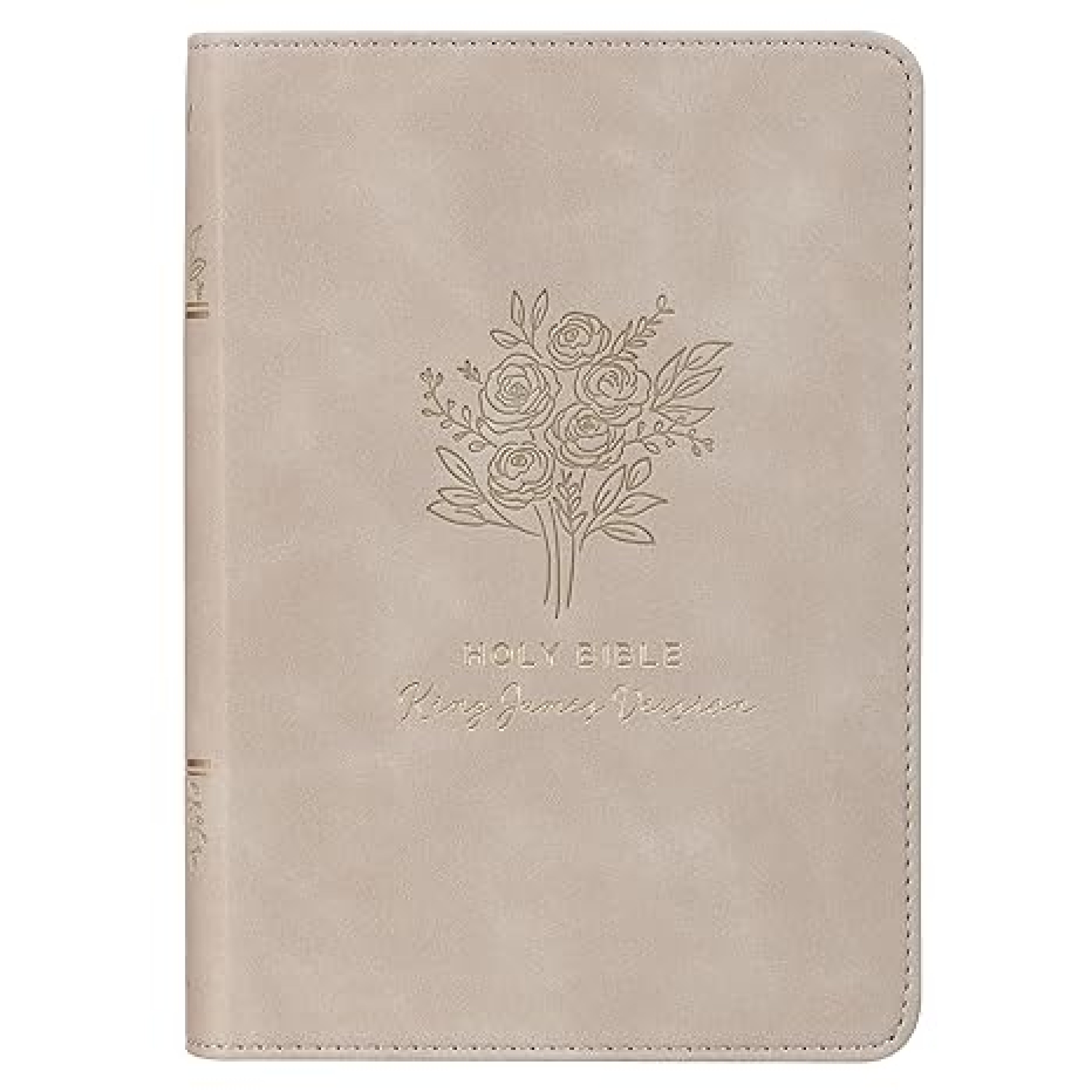 KJV Bible Mini Pocket Faux Leather, White: Free Delivery at Eden.co.uk